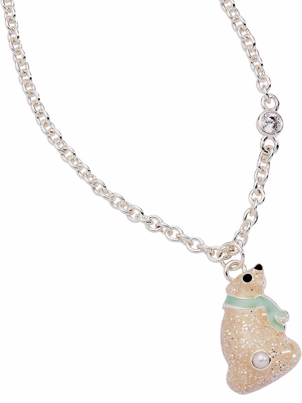 Alex and Ani Silver Chain Necklace with Lobster Clasp polar bear